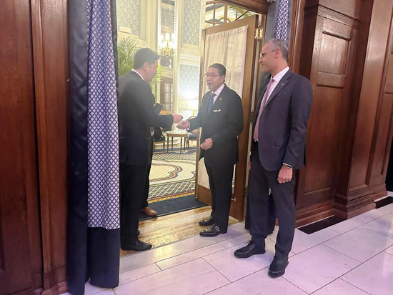 هشام عز العرب، رئيس مجلس إدارة البنك التجارى الدولى CIB يستقبل الضيوف