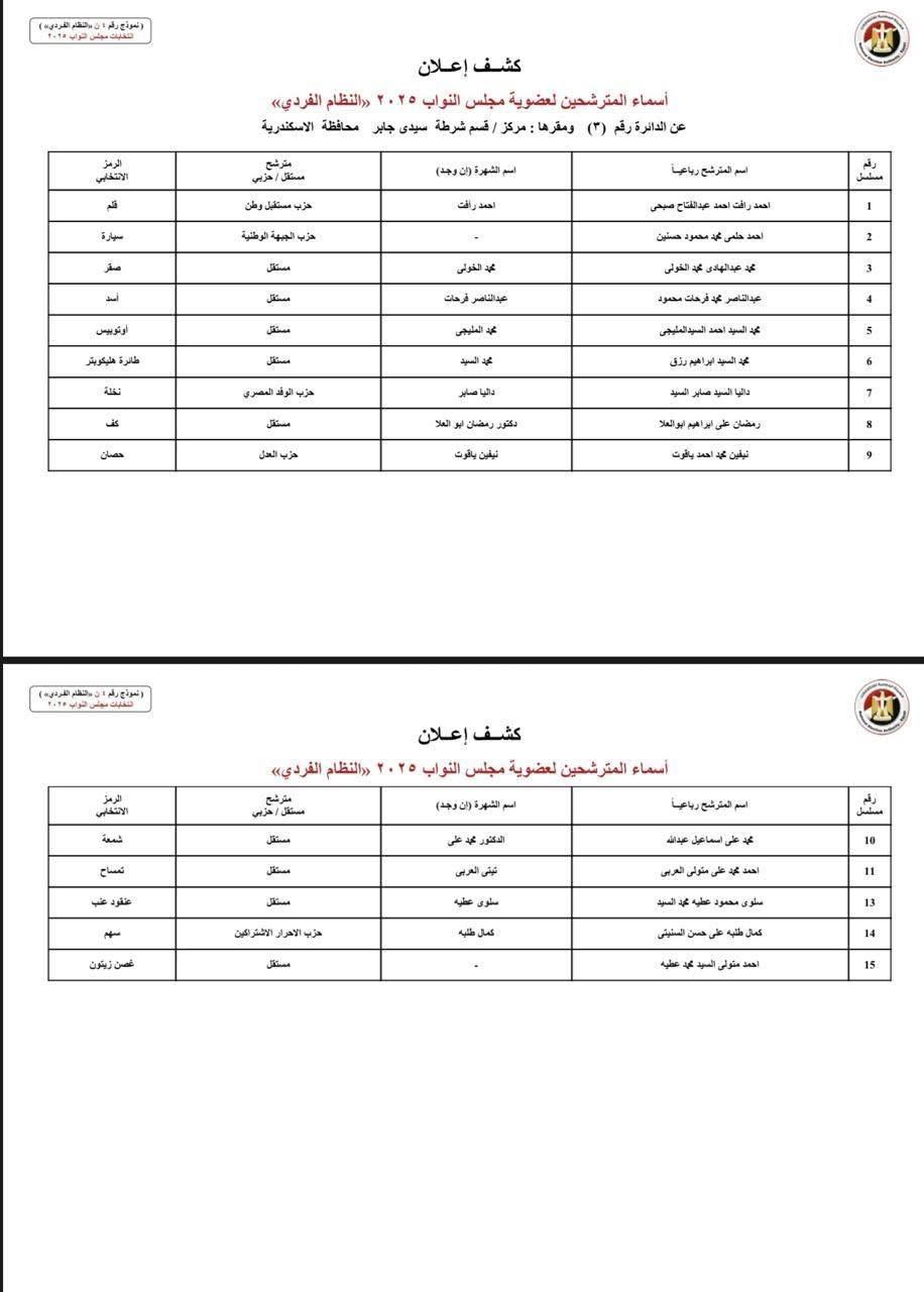 دوائر الإسكندرية (2)