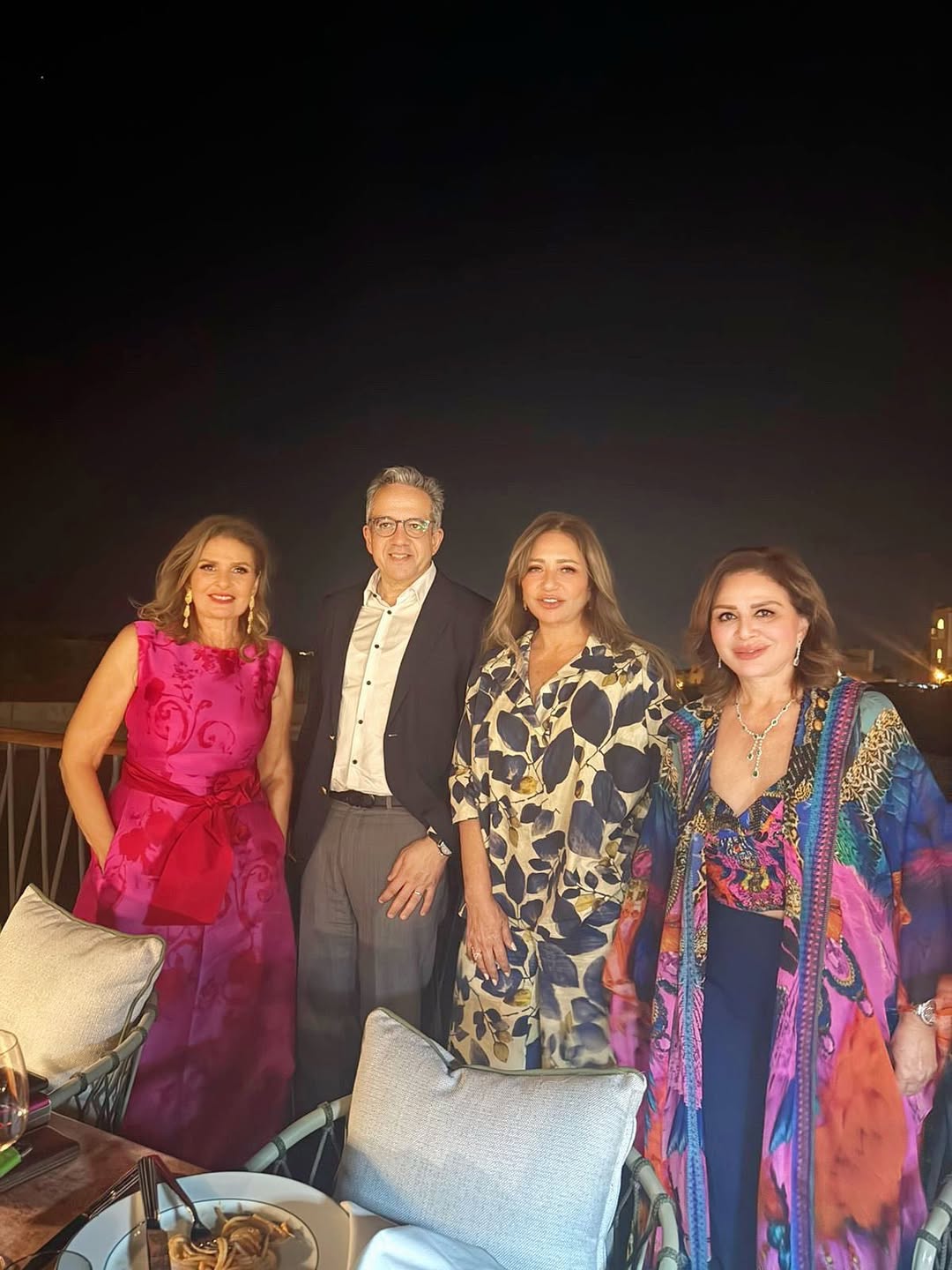 الهام شاهين وليلى علوى ويسرا والدكتور خالد العناني