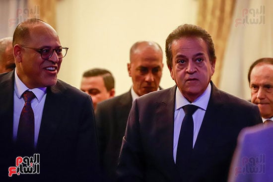 نائب رئيس الوزراء ووزير العمل خلال المؤتمر نائب رئيس الوزراء ووزير العمل خلال المؤتمر