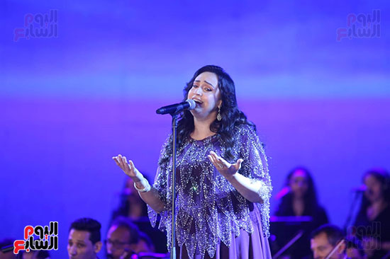 أيات فاروق خلال الحفل