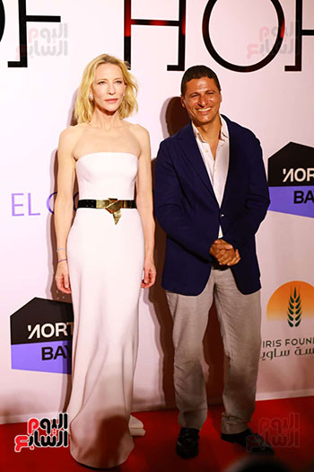 عمرو منسى وكيت بلانشيت بالجونة