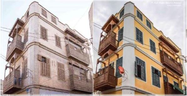 عمليات التطوير فى المنازل التراثية بإسنا