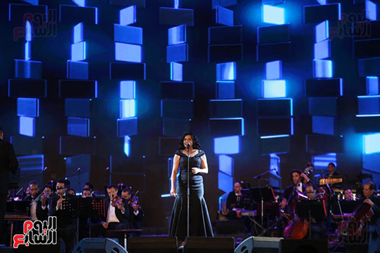 رحاب مطاوع خلال حفل الموسيقى العربية