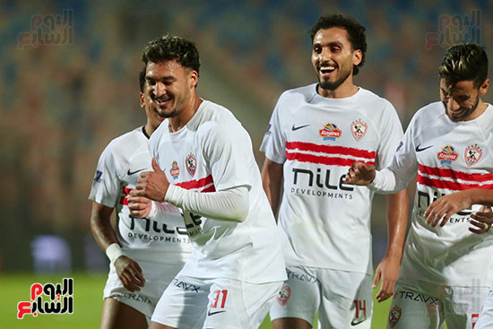 احتفال لاعبى الزمالك