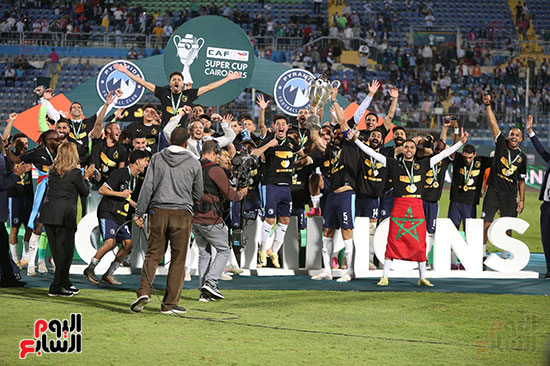 جانب من تتويج بيراميدز بكأس السوبر الأفريقى