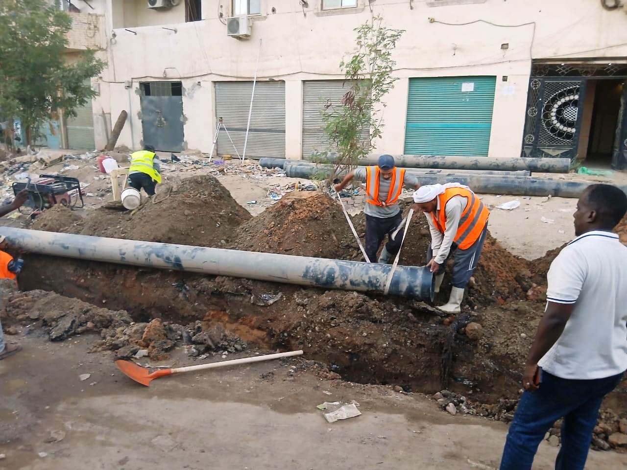 إنزال المواسير