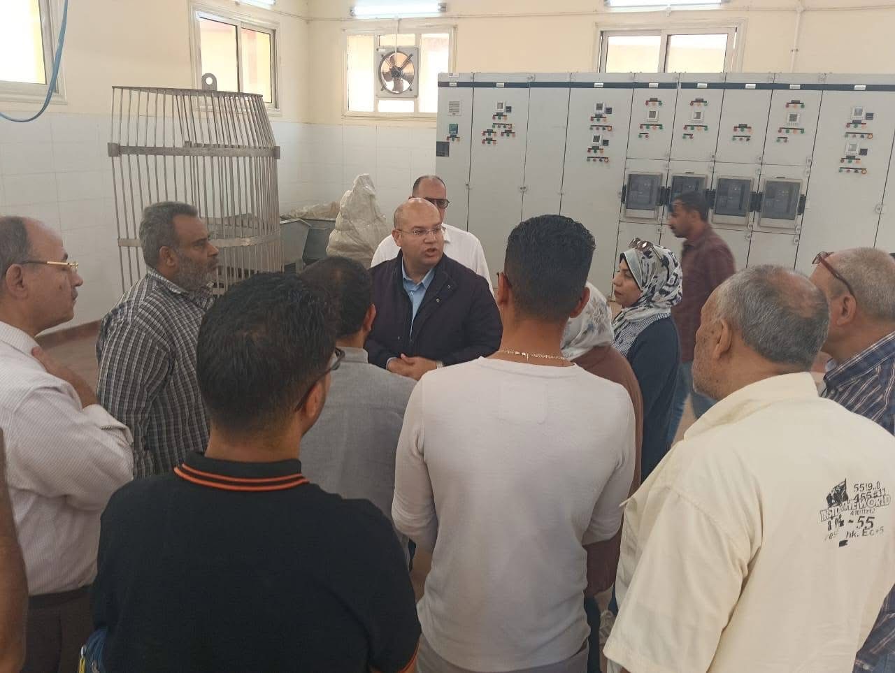 متابعة مشروع الصرف الصحى بقرية منيل شيحه متابعة مشروع الصرف الصحى بقرية منيل شيحه