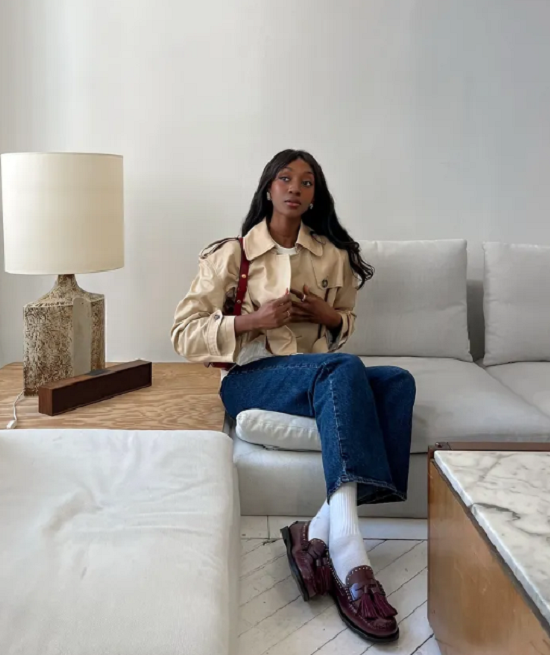 جاكت قصير  تصميم الترانيش