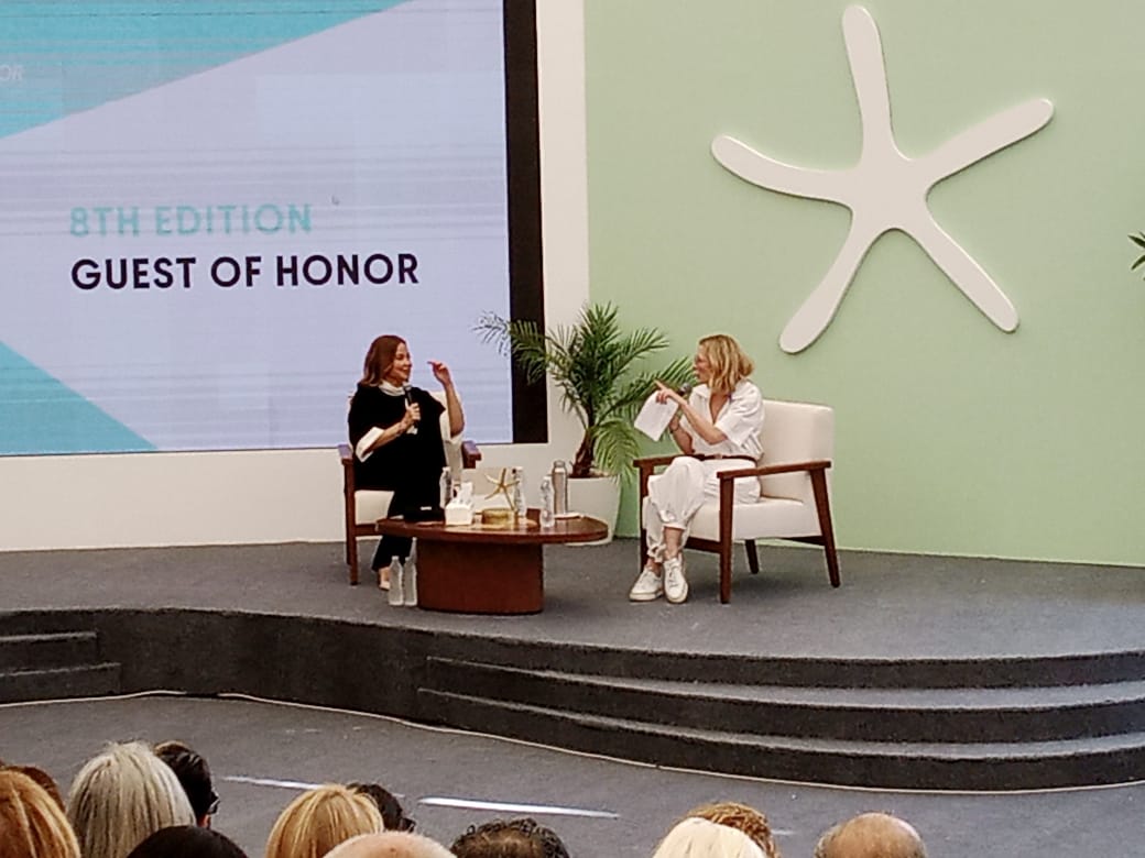 صورة من الجلسة الحوارية لكيت بلانشيت