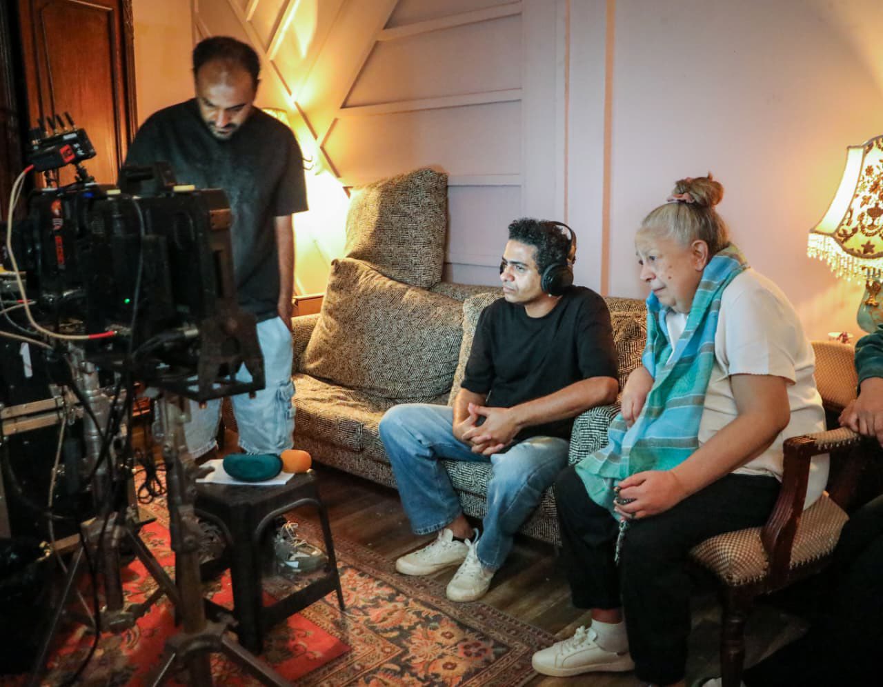 سمية الالفي فى لوكيشن فيلم سفاح التجمع