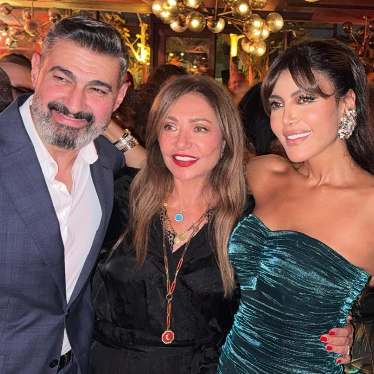 ريهام وياسر جلال وليلى علوى