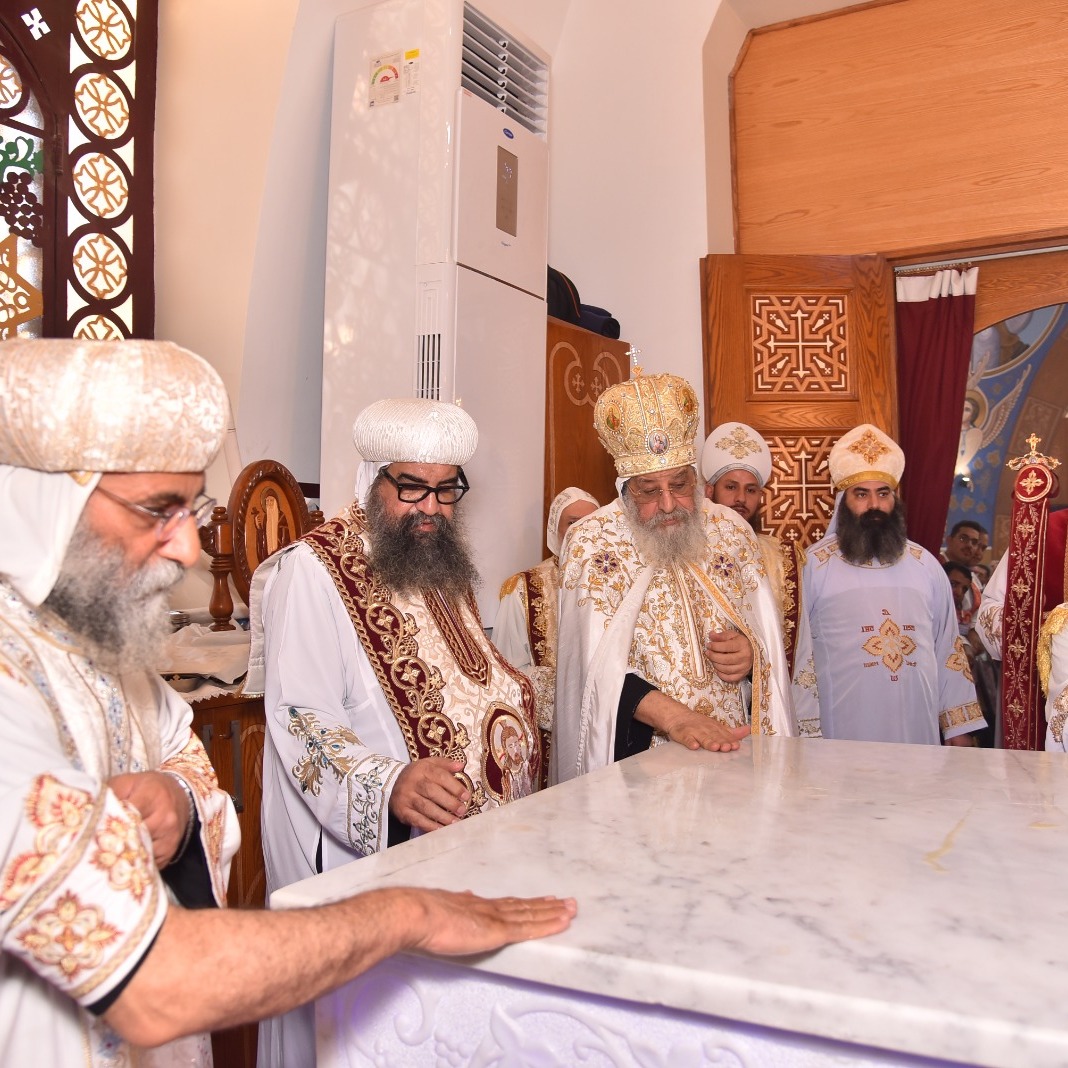 قداسة البابا خلال التدشين