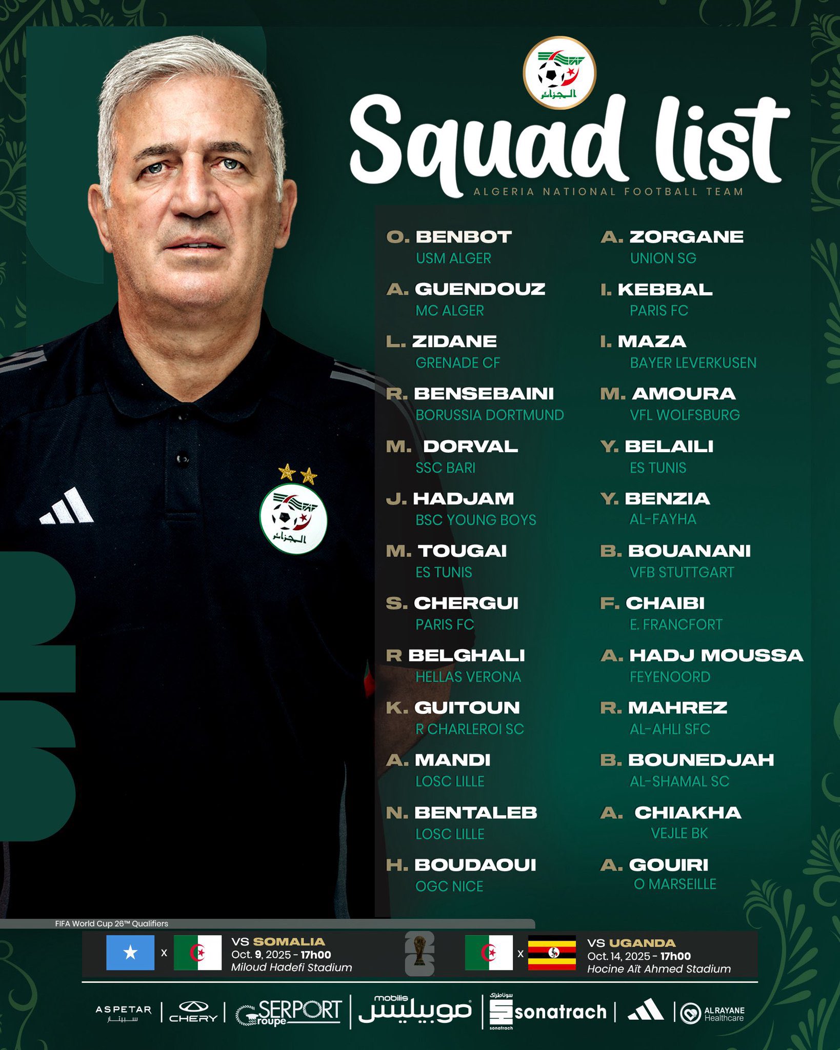 قائمة الجزائر