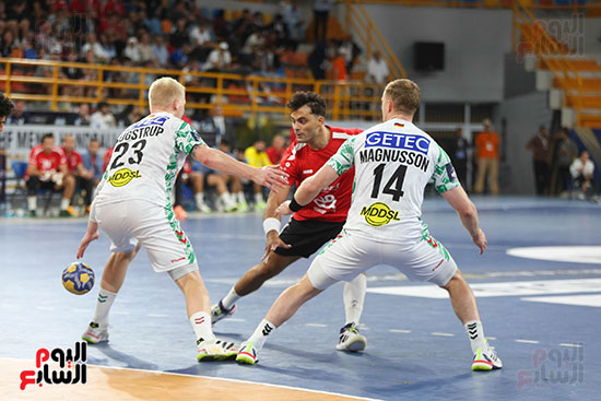  فريق رجال كرة اليد بالنادى الأهلى أمام نظيره ماجدبيرج الألماني (14)
