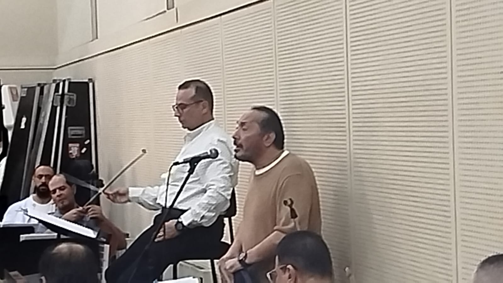 بروفة على الحجار