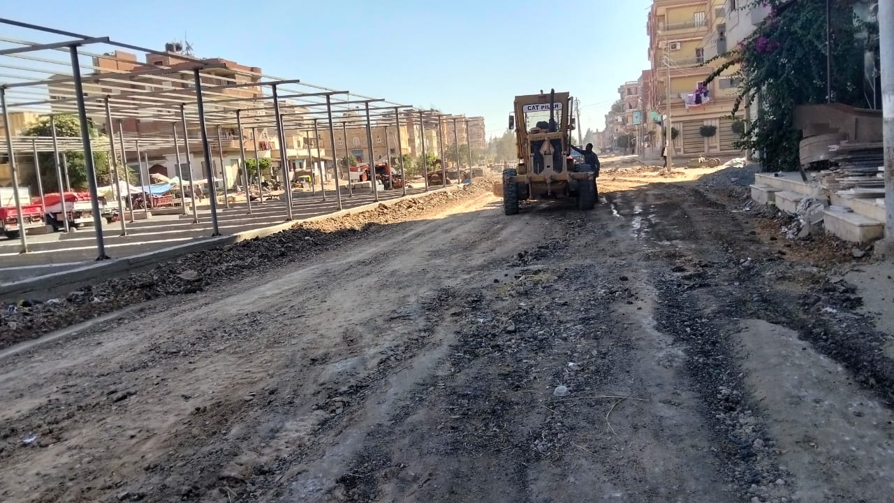 رصف منطقة موقف قرى غرب سيدي سالم