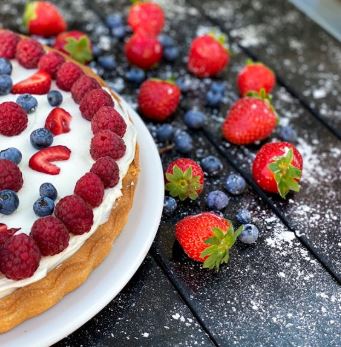 طريقة  تارت التوت