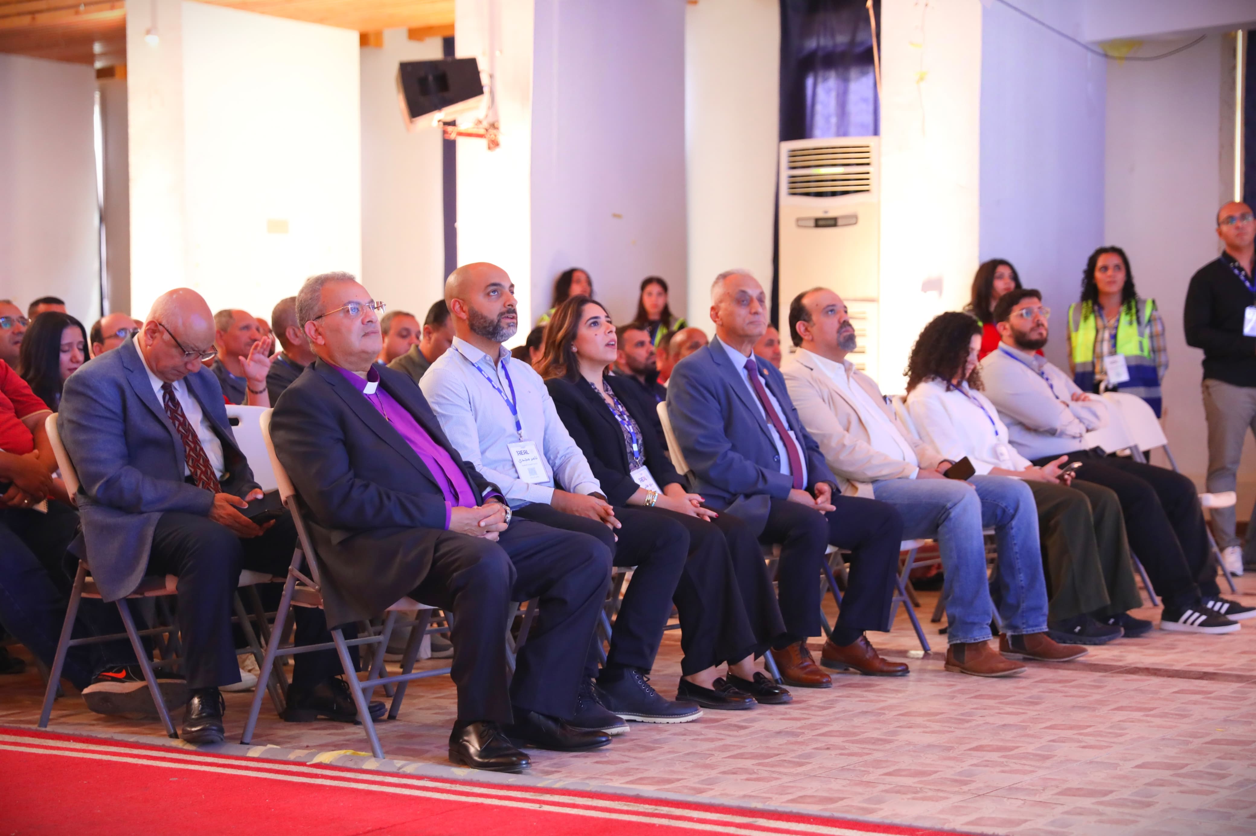 جانب من حضور رئيس الطائفة الإنجيلية