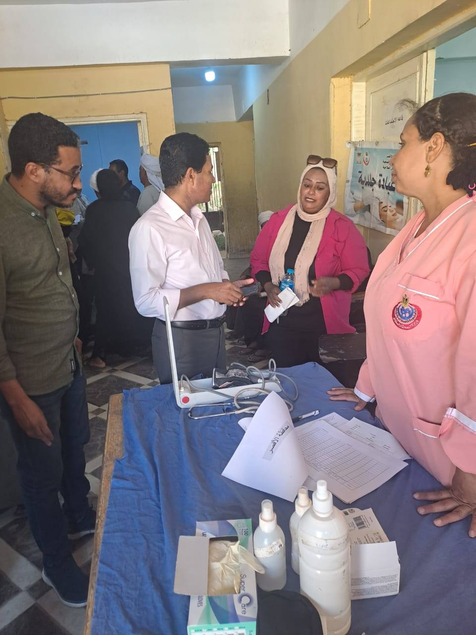 فعاليات القافلة الطبية بمركز شباب الحبيل في مدينة البياضية بالمجان