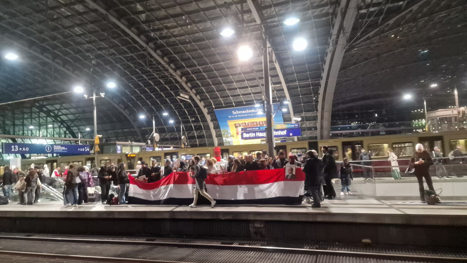 الجاليات المصرية تتحرك لبروكسل لاستقبال الرئيس السيسى (27)