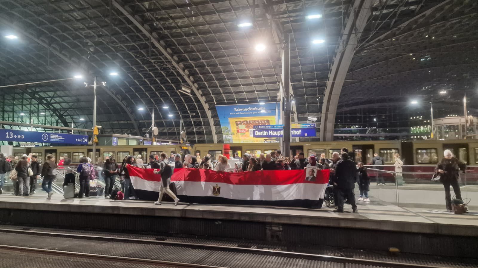 الجاليات المصرية تتحرك لبروكسل لاستقبال الرئيس السيسى (19)