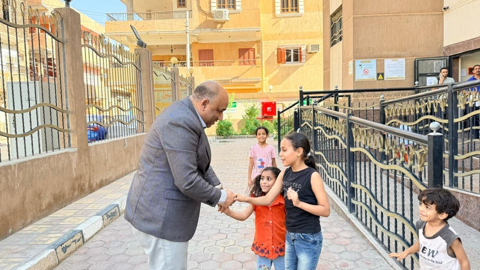 استقبال نائب مدير الرعاية الصحية للأطفال بمركز طب أسرة الكرنك