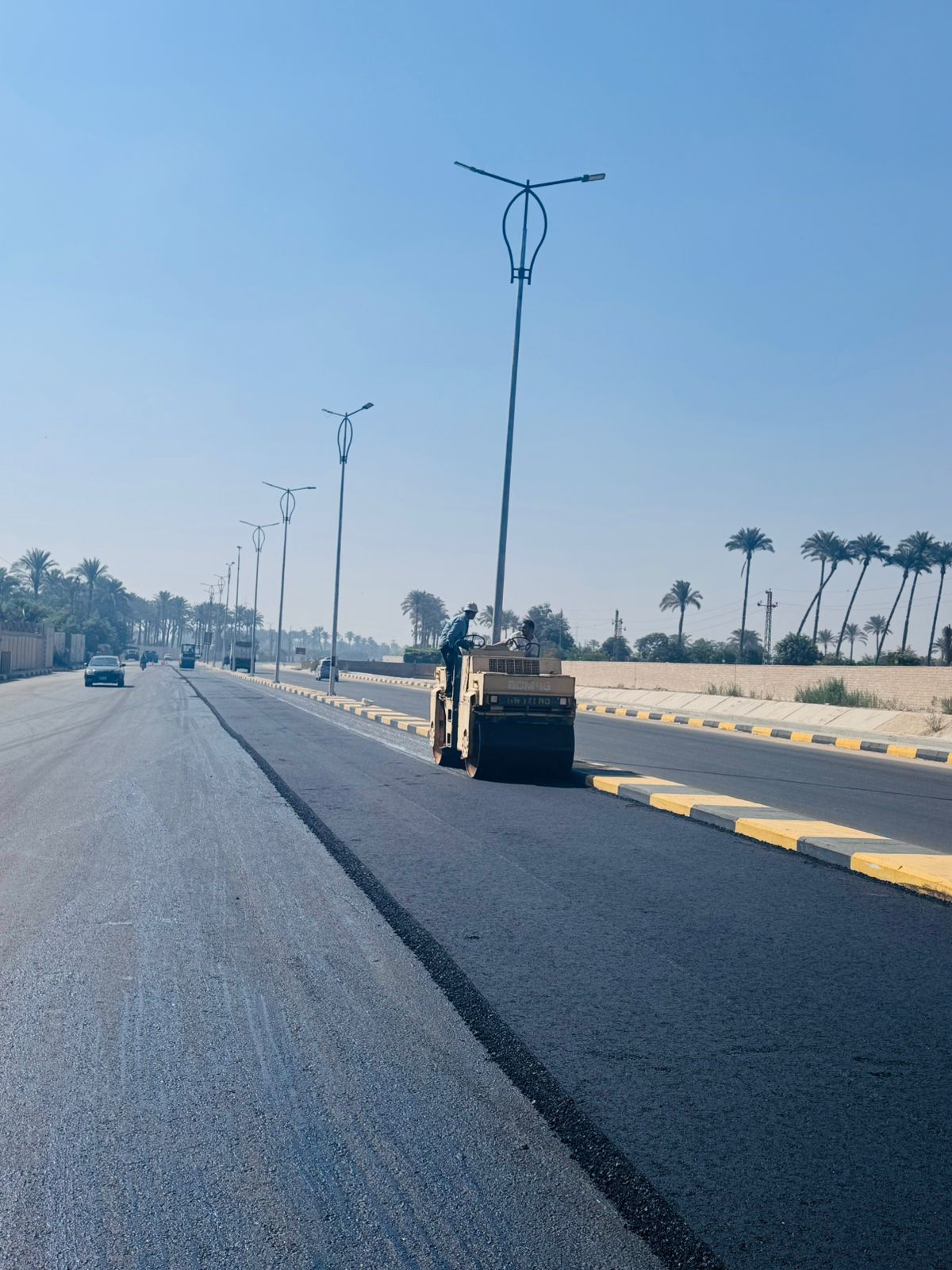 تطوير ورصف وإنارة طريق المنصورية بمدينة كرداسة (3)