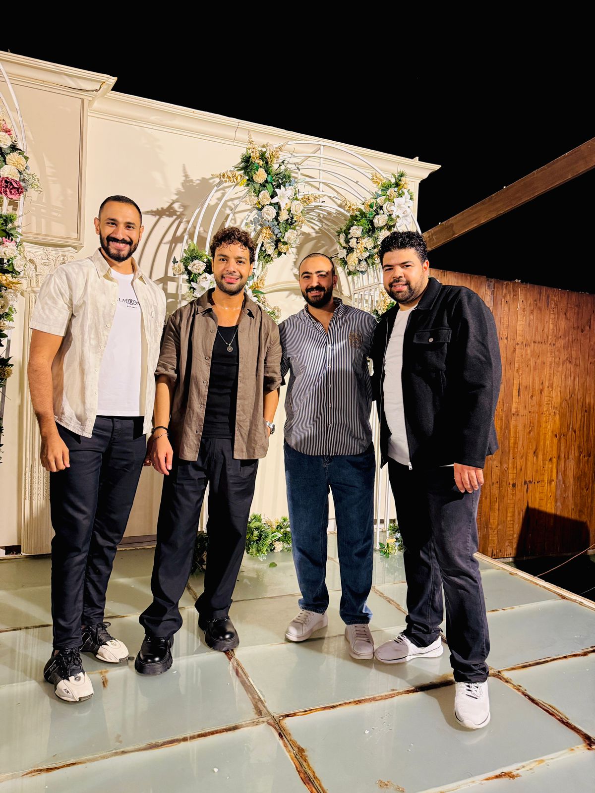 أحمد جمال يحتفل بزفافه وسط أهله في طنطا قبل الموعد الرسمي للفرح (1)