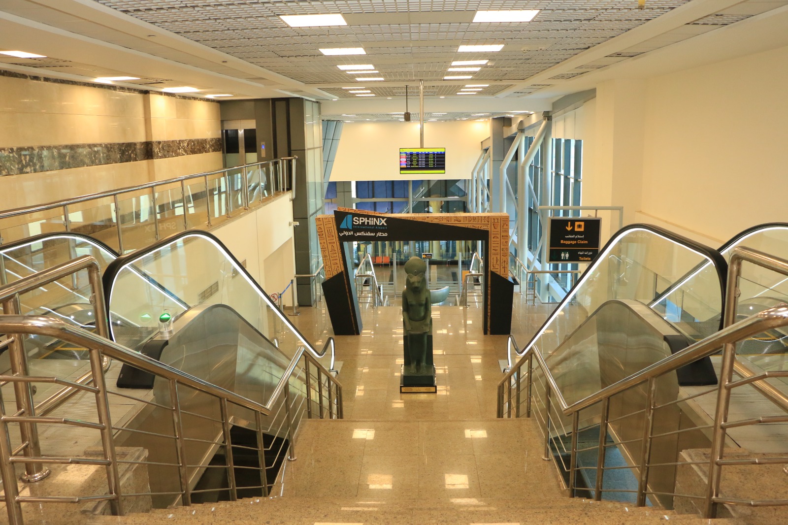استعدادات مطار سفنكس للافتتاح (3)