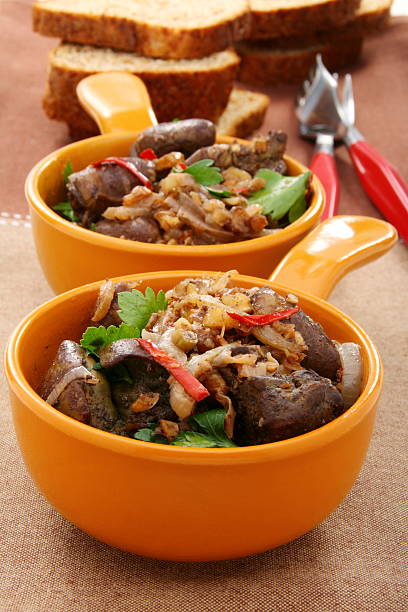 طاجن لسان العصفور بالكبدة