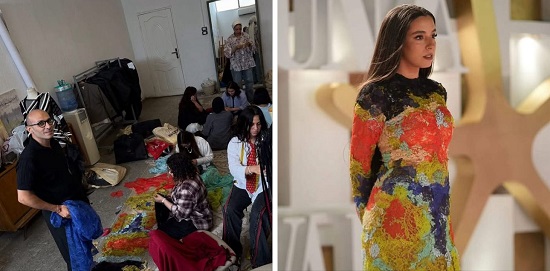 تصميم فستان سارة عبد الرحمن