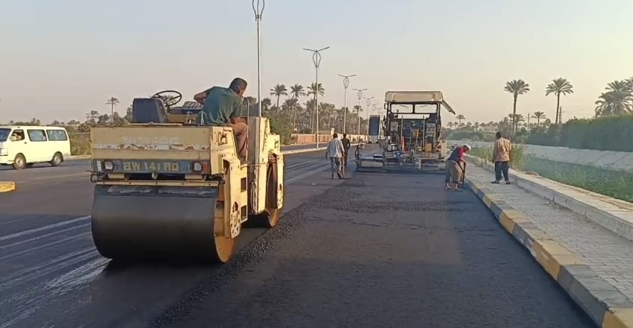 تطوير ورصف وإنارة طريق المنصورية بمدينة كرداسة (1)