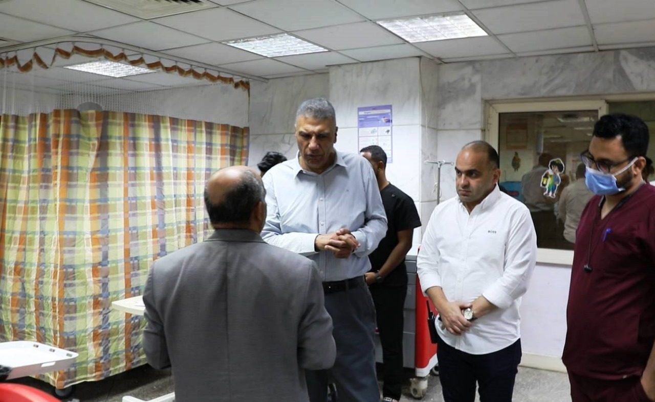 زيارة المحافظ للمصابين