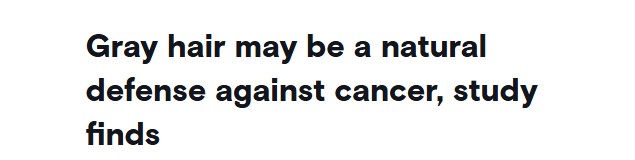 الشعر الأبيض وعلاج السرطان الشعر الأبيض وعلاج السرطان