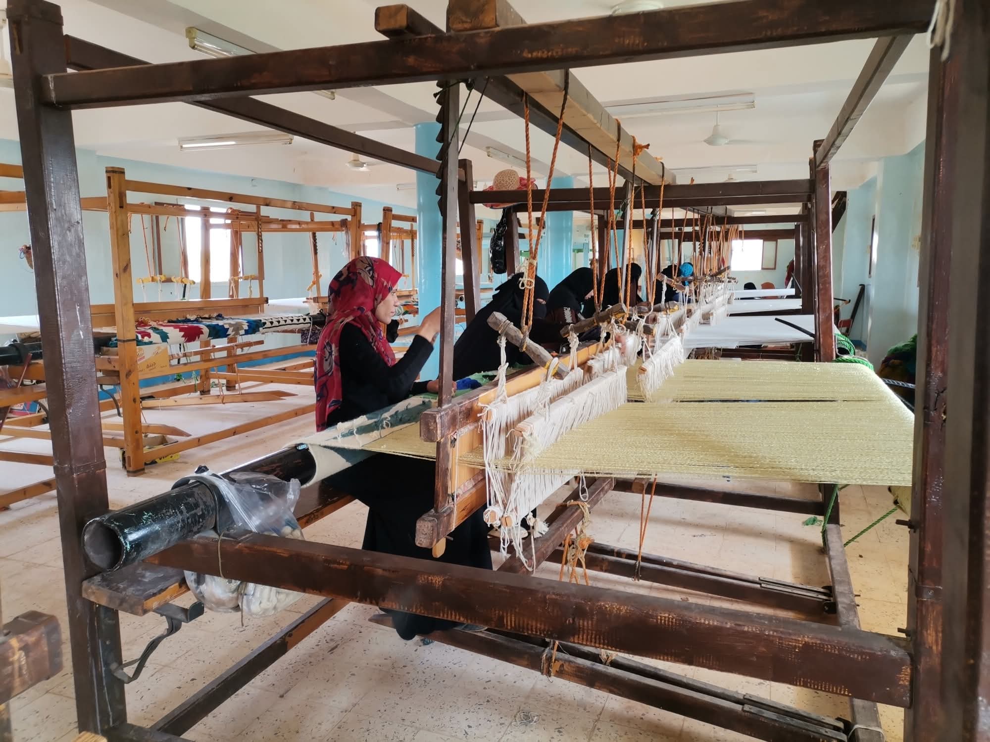 صناعة السجاد اليدوى بقرية البشندى فى الوادى الجديد (13)