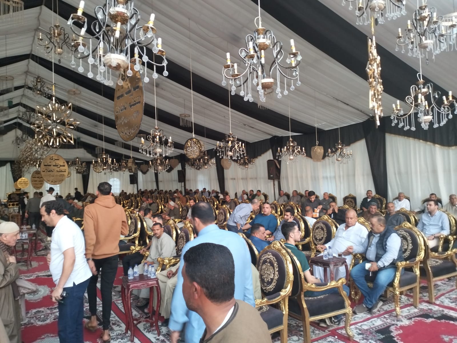 إقامة سرادق لتلقي العزاء في وفاة محمد مغازي شتا أحد أهم محفظي القرآن الكريم