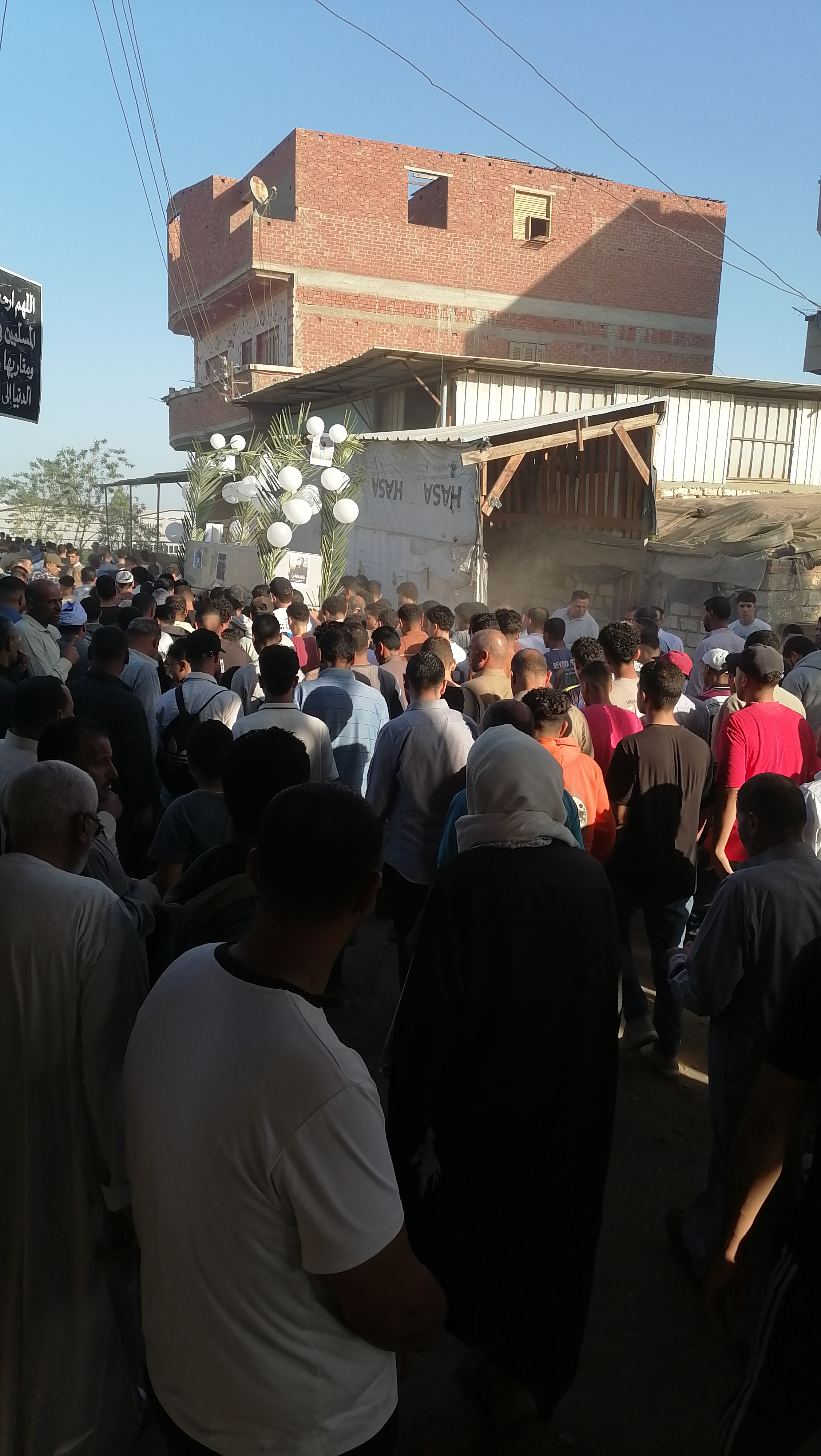 تشيع جثمان الشاب الذي ابتلع لسانه اثناء مباراة بالدقهلية