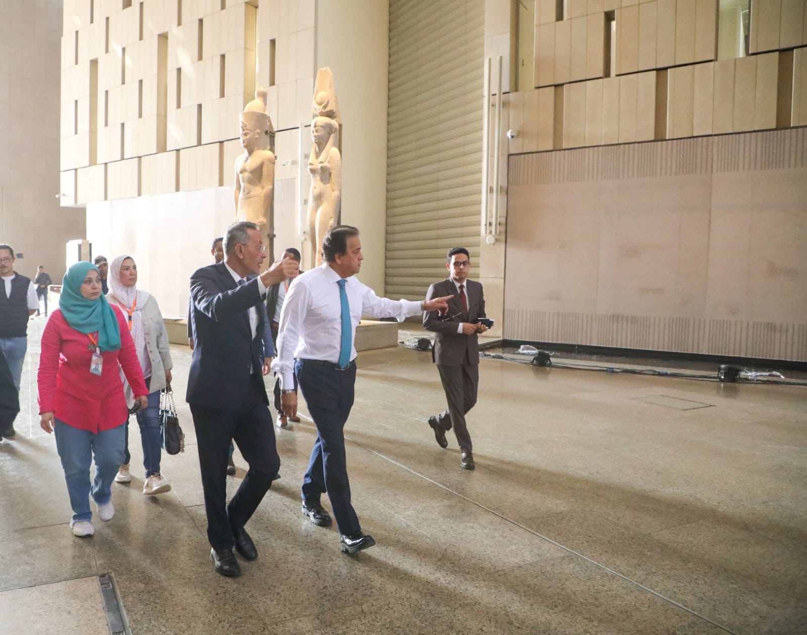 وزير الصحة فى المتحف المصرى