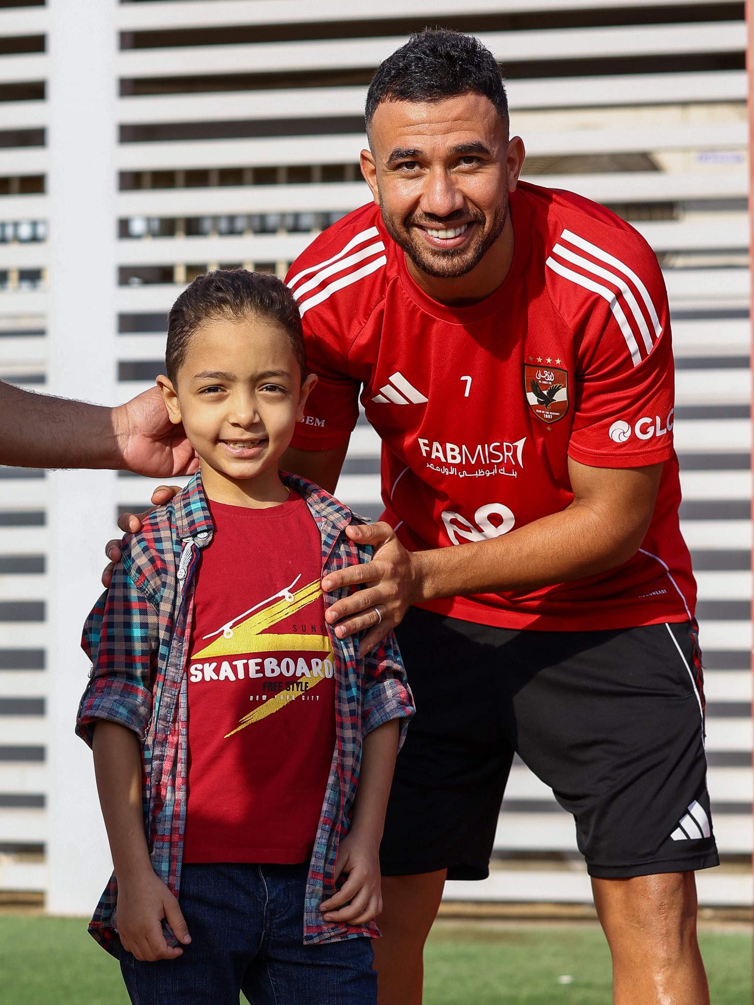 تريزيجيه مع الطفل محمد أحمد مجدي