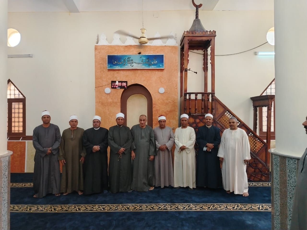 جانب من افتتاح مسجد أبو الحسن ذكير بالعصارة فى القرنة