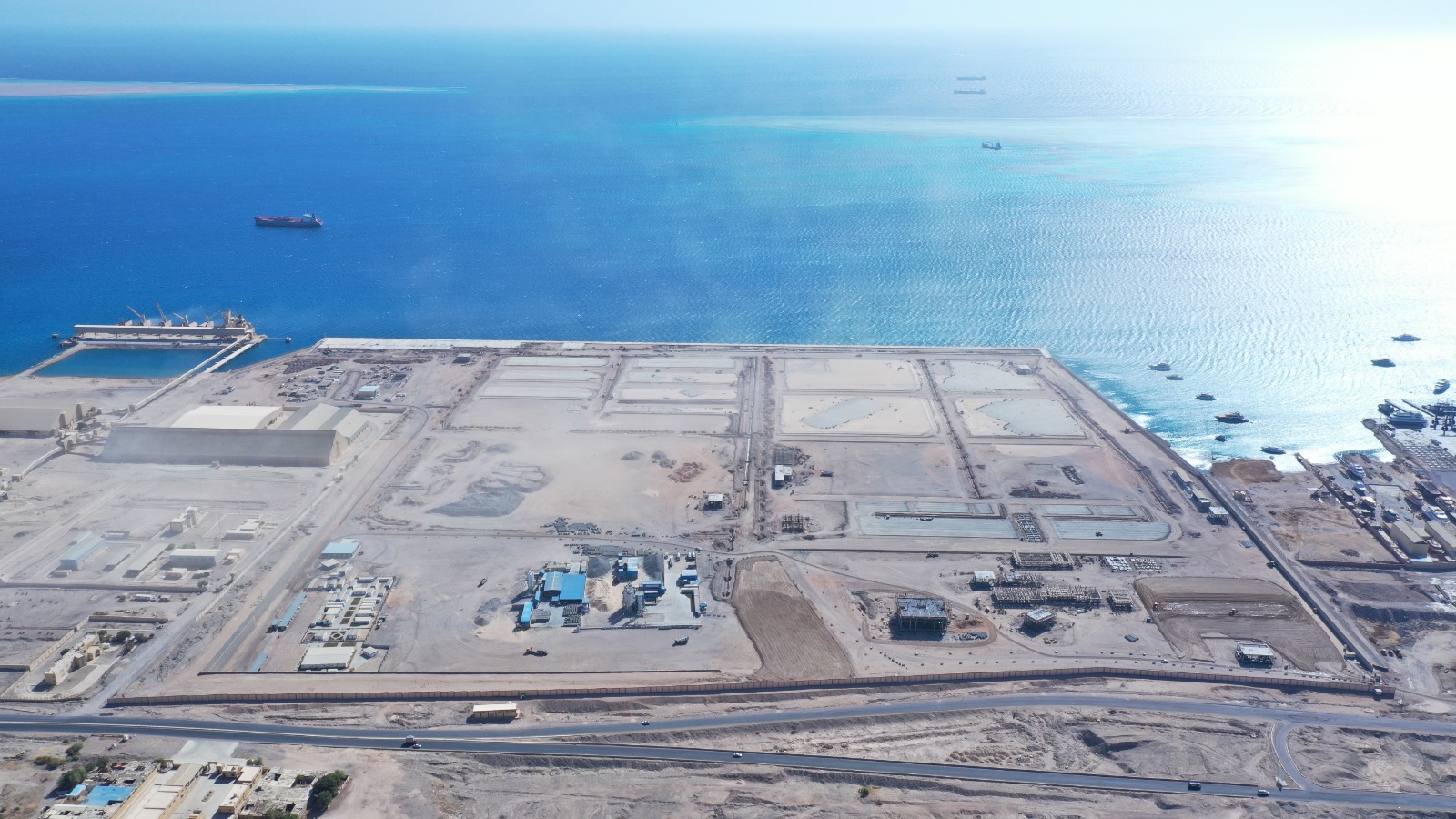 أحدث تصوير لتطوير ميناء سفاجا وإنشاء محطة متعددة الأغراض