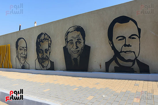 فنانو مصر على جدران الطريق للمتحف المصرى الكبير فنانو مصر على جدران الطريق للمتحف المصرى الكبير