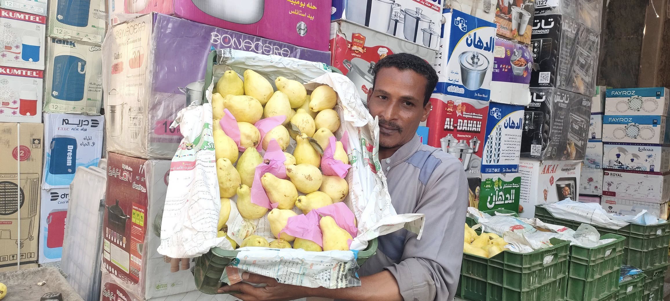 الجوافة البيضاء بسعر 20 جنيه للكيلو فى أسواق الأقصر