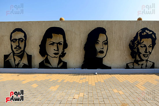 الفنانات المصريات على الجدران الفنانات المصريات على الجدران