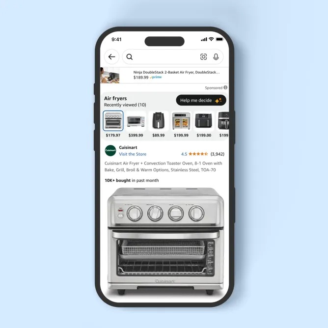 ميزة Help Me Choose
