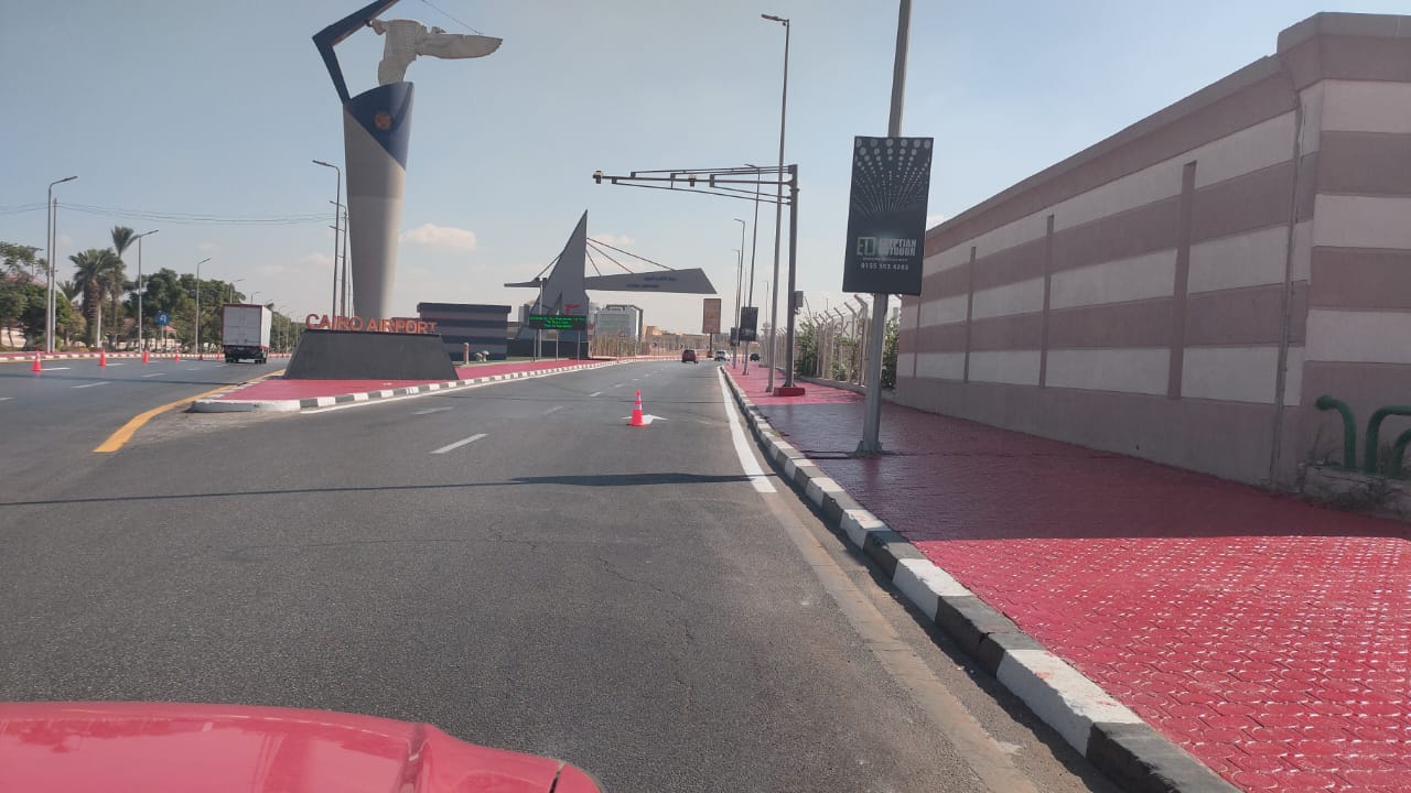 تجميل طريق مطار القاهرة  (13)