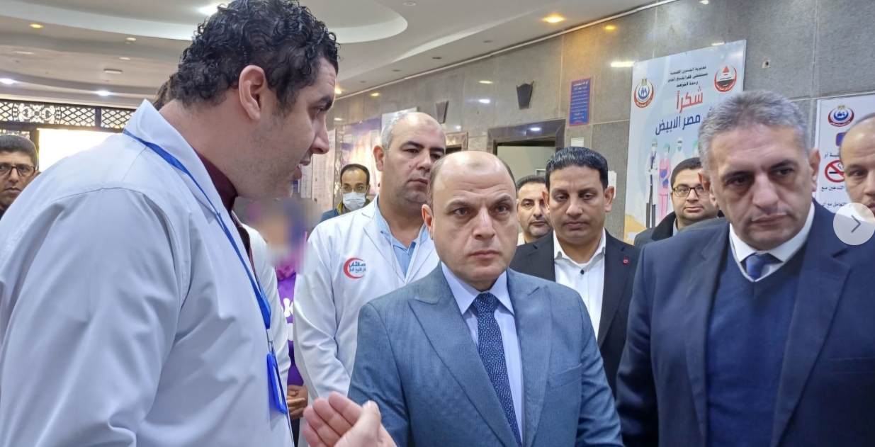 جولة لمحافظ كفر الشيخ بالمستشفى العام 