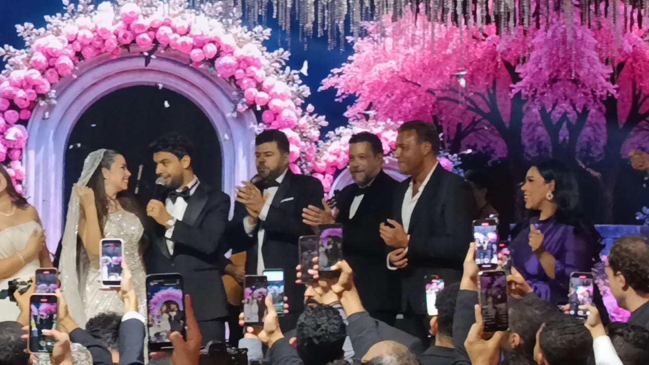 رامي صبري يحيي حفل زفاف أحمد جمال وفرح الموجي (1)