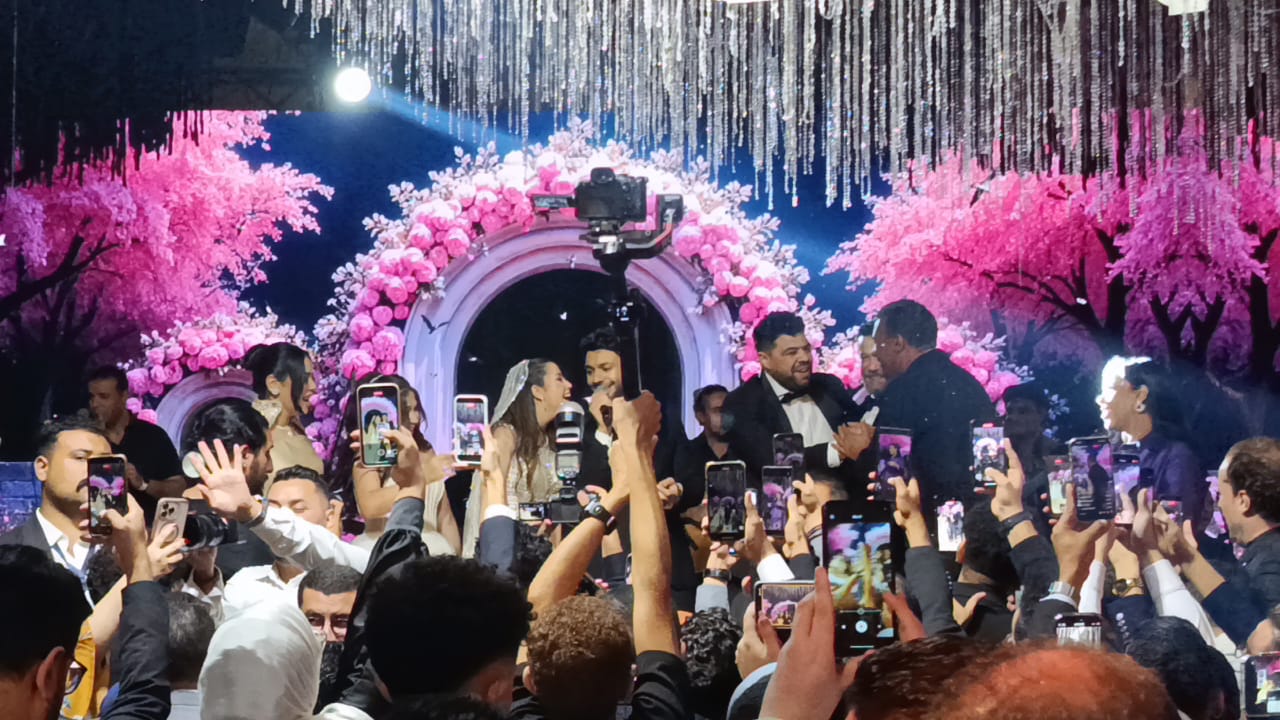 رامي صبري يحيي حفل زفاف أحمد جمال وفرح الموجي (2)